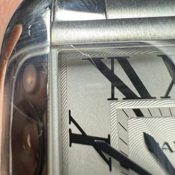 Cartier Tank Anglaise XL Stainless Steel Roman Automatic Men's Watch 3507 - Picture 7 of 9